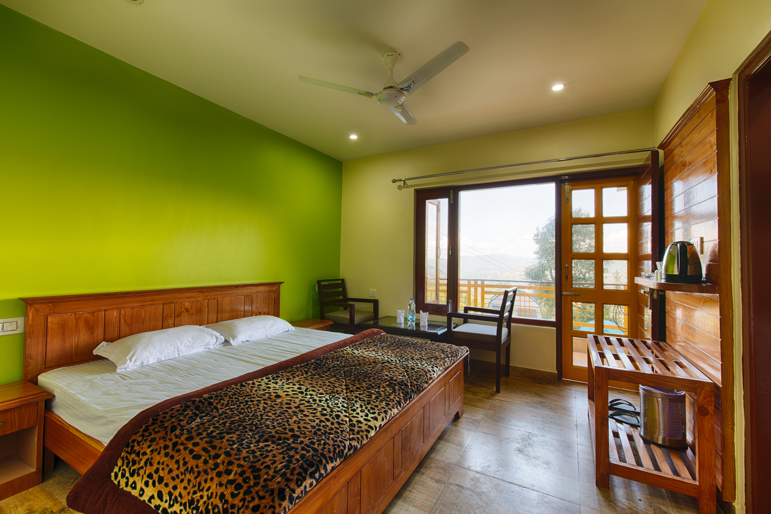 Best resort in Solan room interior at Sherpa Eco Resort