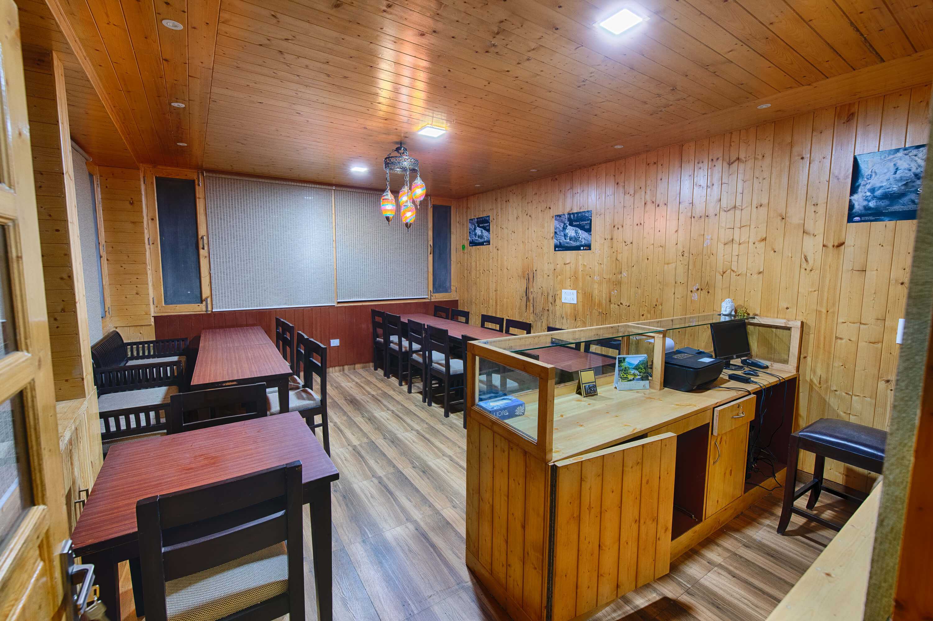 Fresh food served in open dining area